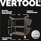 Detailing trolley for studios, garages and workshops. No tools required, easy self assembly, flat packed. - Image 7