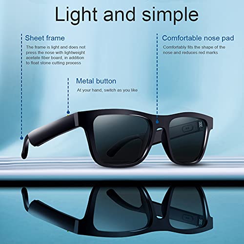 Smart Glasses, Bluetooth Sunglasses with TWS Open Ear Headphones, Music & Hands-Free Calling, Waterproof and UV… - Image 8