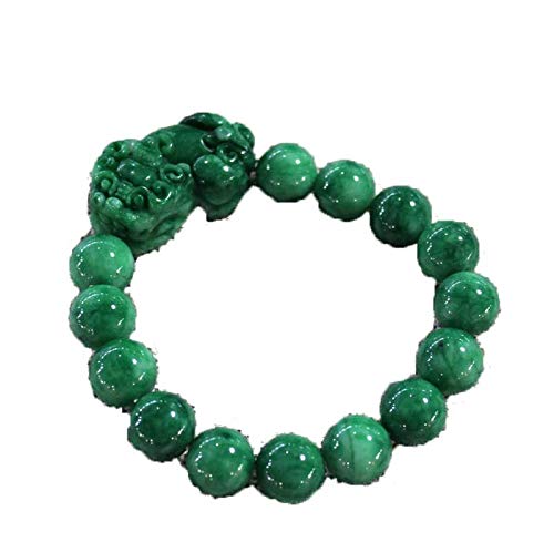 ZHIBO Birmanie Jade Bracelet Vert Jade pixiu Bracelets Hommes et Femmes Lovers Cover