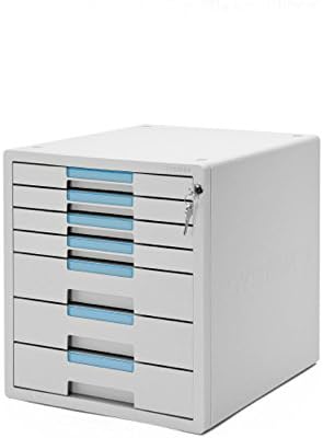 System-2 Key File Cabinet 7 Drawers Office Home Desk Supplies Lock Function 1207K