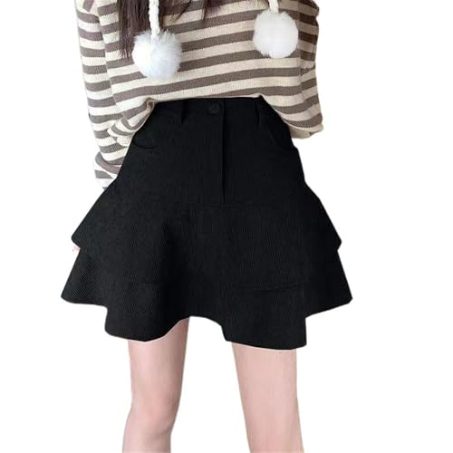 Layered Hem Lightweight A-Line Skirt Women's Flowy