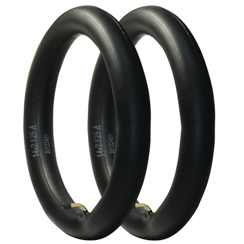 Libereco 2 Pack 14x2.125 Bike Tube with Bent Valve for Electric Bike Kids Bike Electric Scooter