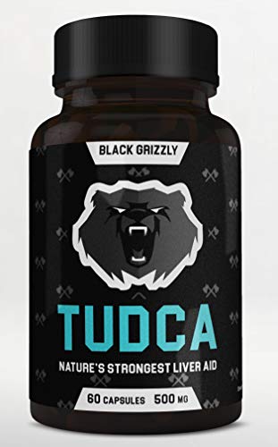 Black Grizzly Maximum Strength TUDCA 500 MG (Tauroursodeoxycholic Acid) - 500 MG Per Serving for Ultimate Liver Support & Immune Health -Nature's Strongest Liver Aid- 60 Serv