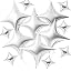 30pcs-silver Four Point