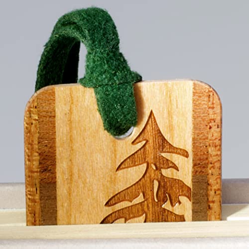 Evergreen Hiker Engraved Wooden Bookmark With Suede Tassel - Also Available Personalized - Made In Usa #TOP4