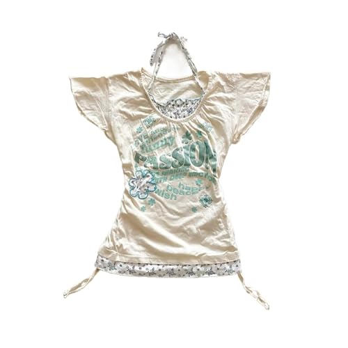 Image of Kawaii Cutecore Harajuku Y2k 2000s Tops Summer Preppy Aesthetic Alt Goth Emo Short Sleeve Graphic Tees