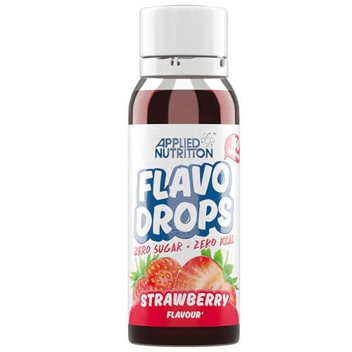 Applied Nutrition - Flavor Drops - Zero Calorie Enhancer - Best Taste Experience - Best Diet Companion - Sugar-Free Delight - (38ml – 150 Servings) (Strawberry)