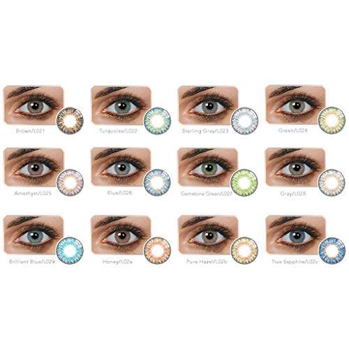 Ohome 1 Pair of Tone Colored-Lenses,Enlarger Eyes Supernatural Lens,Fashion Eye Lenses,Beautiful Color Student Lens (Honey)