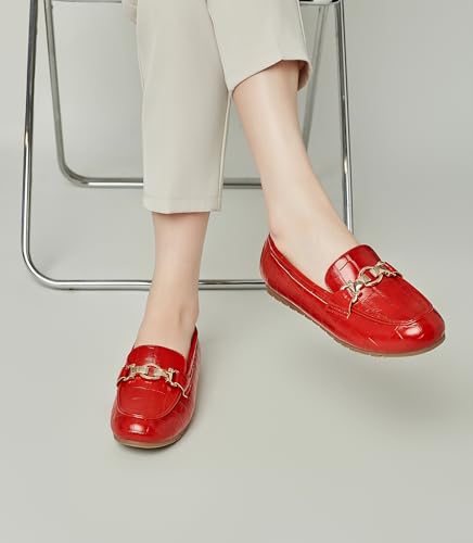 Image of VERDASCO Women's Loafers Comfort Slip-Ons Flat Work Shoes Casual Moccasins Penny Loafers Lady Dress Shoes