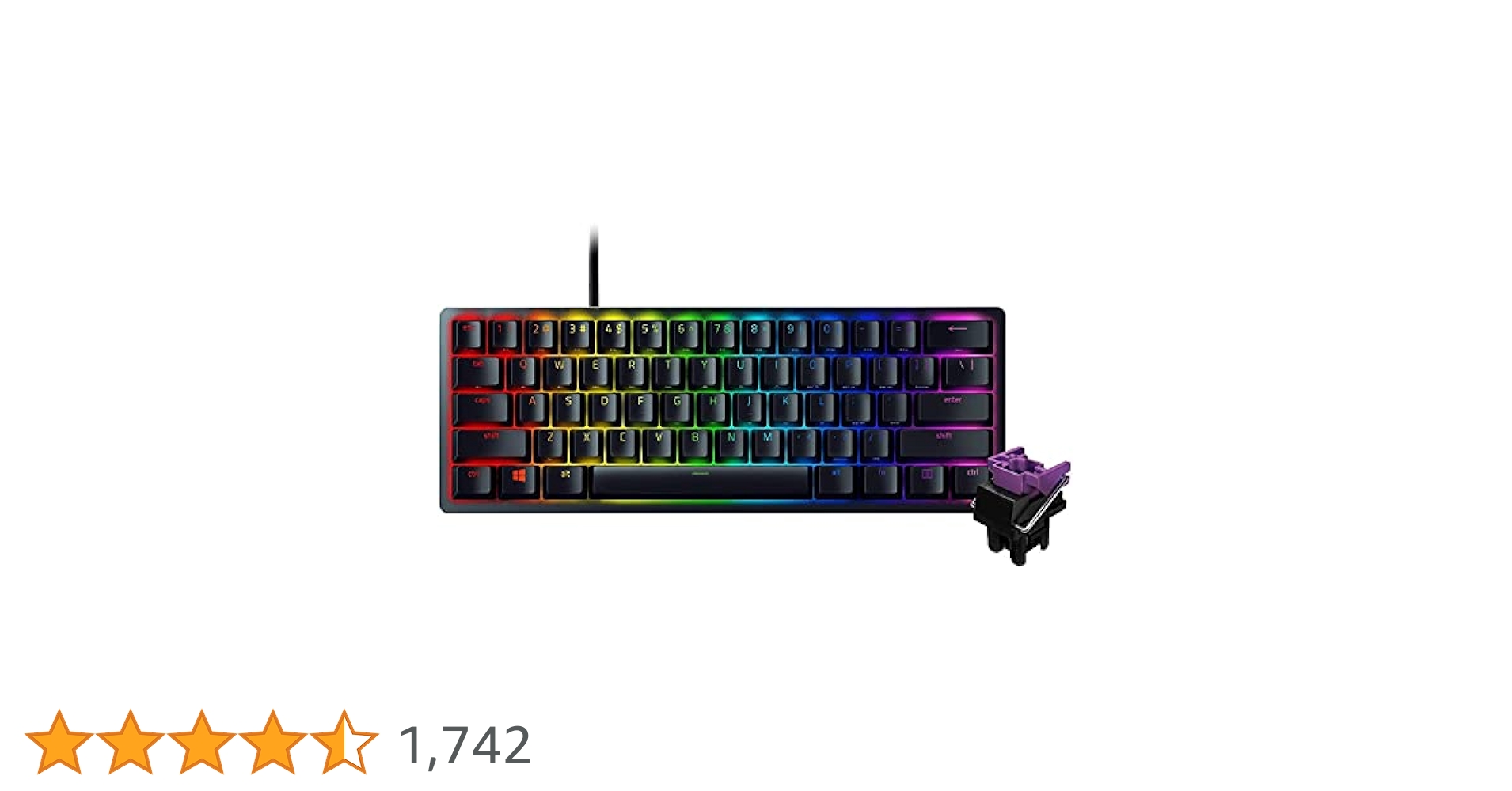Amazon.co.jp: Razer Huntsman Mini 小型 ゲーミングキーボード