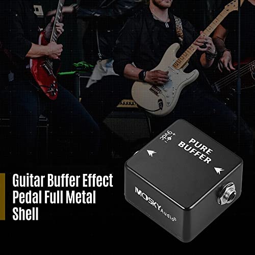 LAOJIA PURE BUFFER Pédale d’effet de tampon de guitare Full Shell,pédale effet mosky - Les Beatles, Paul McCartney, John Lennon, RIngo Starr, George Harrison LAOJIA PURE BUFFER Pédale d'effet de tampon de guitare Full Shell,pédale effet mosky – Image 3