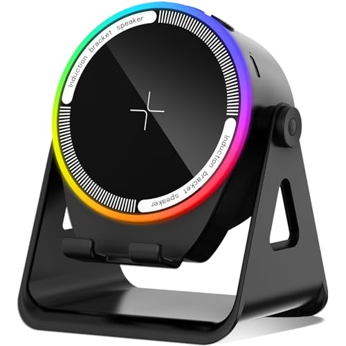 FBW RGB Lighting Bluetooth Desktop Phone Mount, Wireless...