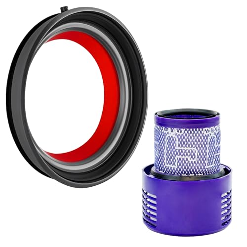 ZPSOX Dust Bin Canister Ring + Filter Replacement Parts Compatible with Dyson V10 SV12 Vacuum Cleaner Part,T8 Screwdriver + Sealing Ring Replacement for Dyson V10,Accessories Attachment for V10 SV12