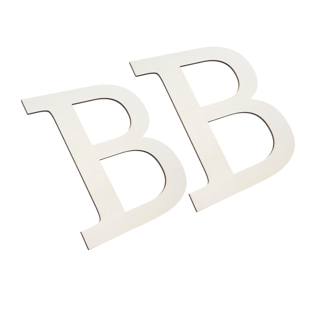 RORPOIR 2pcs Large Unfinished Wooden Letters Paintable Alphabet for Home Decor Nursery Party and Wall Decoration Versatile Craft Wood Cutouts