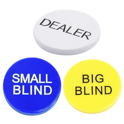 Fichas de póquer HOMSFOU para bingo y juegos de mesa en pack de 3 piezas