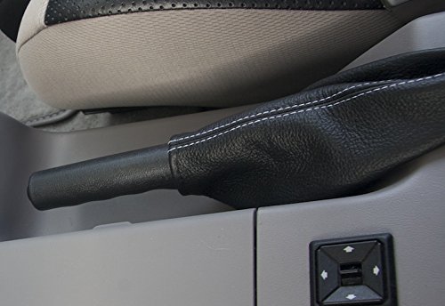 RedlineGoods ebrake Boot Compatible with Ford Mustang 1987-93. Tailor Made - not Universal. Genuine top-Grade Italian Black Leather with Black Thread