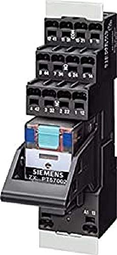 Relais 24V CC Siemens Sirius anti-vibration avec 4 commutateurs à ressort