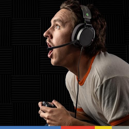 Image of Skullcandy SLYR Pro Multi-Platform Wired Gaming Headset, Removable Mic, Lightweight Design, Ultra-Soft Memory Foam Ear Cushions, Mute and Volume Controls, PC, Xbox, PlayStation - Green Digi-Hype