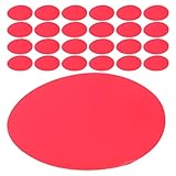 Lurrose 30 Stück Runde Farbgelfilter 60mm Selbstklebende Rotlichtfilterfolie für Umgebungslicht Wärmebeständige LED Lampen Farbfilter für Strahler Schienenbeleuchtung