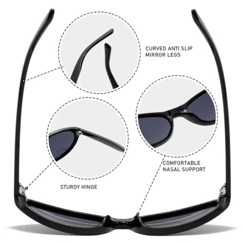 Lunettes de soleil mode punk au design rétro et finitions soignées - 3