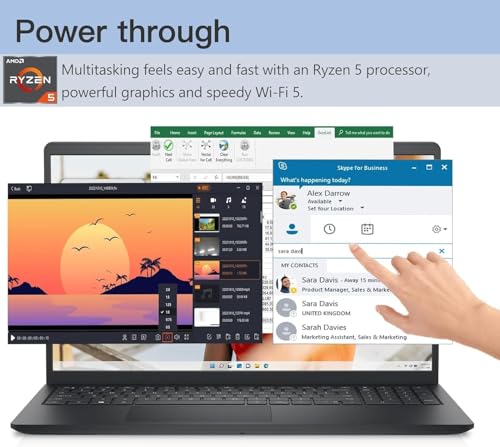 Image of Dell Inspiron 15 15.6 inch FHD Touchscreen Laptop, AMD Ryzen 5 7530U Processor (6-Core, up to 4.5GHz), 16GB RAM, 512GB SSD, AMD Radeon Graphics, Lightweight & Portable for Home, Student & Business, Win11