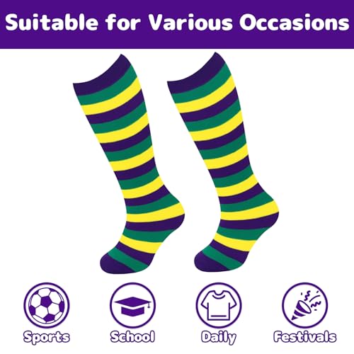 Image of Olreco 1 Pack Toddler Kids Youth Soccer Socks Girls Boys Baseball Socks Youth Knee High Softball Football Accessories Cotton