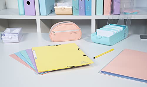 Exacompta 5339623D Lernkartei Bunnybox DIN A8 quer inklusive 100 Karteikarten. Karteikartenbox zum einfachen Vokabeln lernen dank 5-Fächer-Lernsystem für 600 Karteikarten 1 Stück Zufallsfarbe