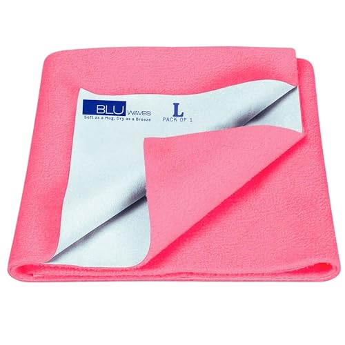 Image of Quick Drysheet for Baby - Waterproof & Extra Absorbent (Large Pack of 1) | Instadry Bed Protector Sheets | Washable Reusable Mattress Protector for New Born Babies Toddler Kids Children - Multicolor
