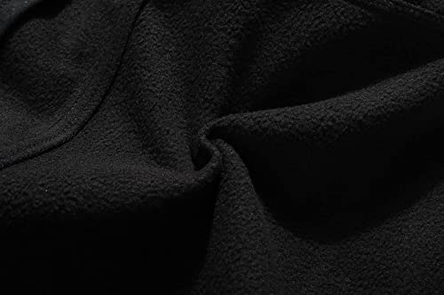 BenBoy Pantalones de Nieve Montaña Hombre Impermeables Invierno Calentar Pantalones Trekking Escalada Senderismo Esquiar Softshell,KZ41037M-Black-XL - imagen 6