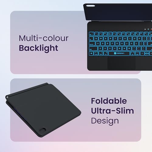 Portronics Padmate Wireless Tablet Keyboard Case only for iPad 10th Gen with Touchpad, Bluetooth Connection, Magnetic Attachment, Multi-Colour... - Image 6