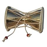 Brass Damru 5 Inch 100 Gram | Traditional Handheld Percussion Instrument | Sacred Symbol of Lord Shiva | Handmade Brass Damroo for Temple Puja, Meditation & Spiritual Sound Healing Décor