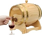 Barril de vino de madera con grifo de barril de whisky 5L fuente de bebida dispensador,para el hogar, hotel, empresa, bar