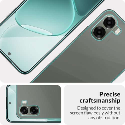 Image of ArmourPro Tempered Glass for Oppo A6x with Back Clear Membrane Guard, Edge to Edge Screen Protector, Anti-Bubble, Anti-Fingerprint, Oil Resistant, Installation Kit | Black