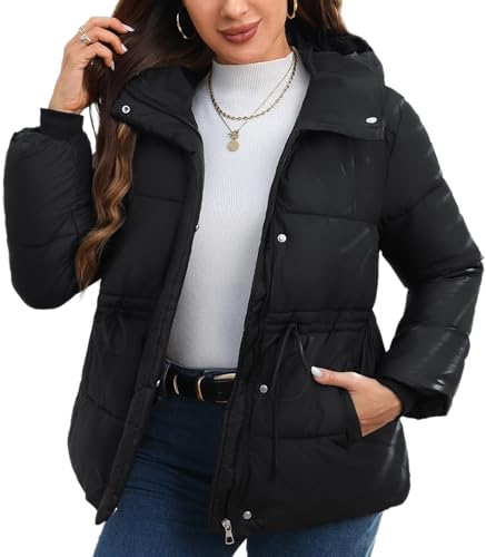 Doudoune courte rembourrée femme veste chaude anti-froid et coupe-vent