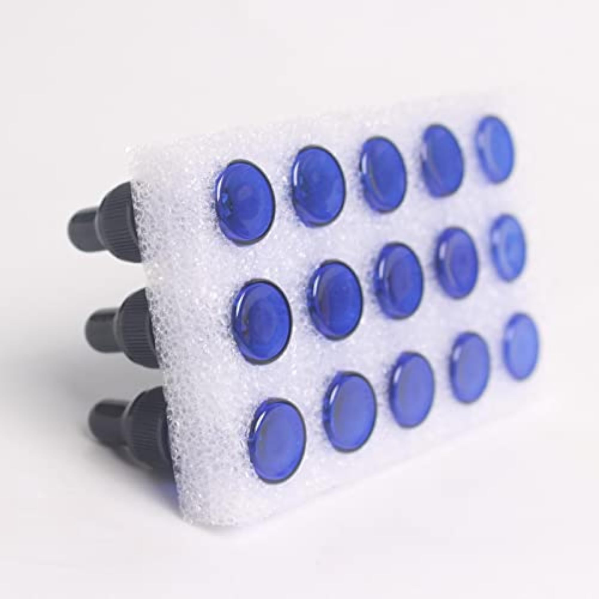 15 Pieces Glass Dropping Bottles for Perfume Storage