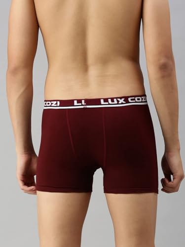 Image of Lux Cozi Bigshot Longs Solid Underwear for Men Combo, Breathable 100% Cotton Underwear for Man Pack of 3 (Colors May Vary)