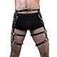 Moinha Punk Leder Bein Harness Gothic Strumpfband Gürtel Herren Caged Oberschenkel Holster Sklave BDSM Bondage Geschirre Sexy Taille Ringe Hosenträger Schenkel Gürtel Männer Fesseln Harness
