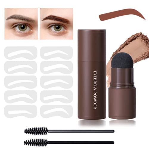 Kit di stencil per sopracciglia, kit di stencil 3 in 1 con ombretto, 10 stili riutilizzabili, 2 pennelli per penna per sopracciglia (marrone naturale) Kit di stencil per sopracciglia, kit di stencil 3 in 1 con ombretto, 10 stili riutilizzabili, 2 pennelli per penna per sopracciglia (marrone naturale)
