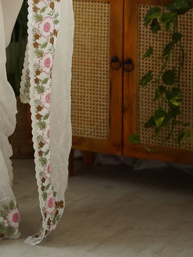 Image of AKHILAM Women's Peach Georgette Sequins Saree with Unstitched Blouse Piece