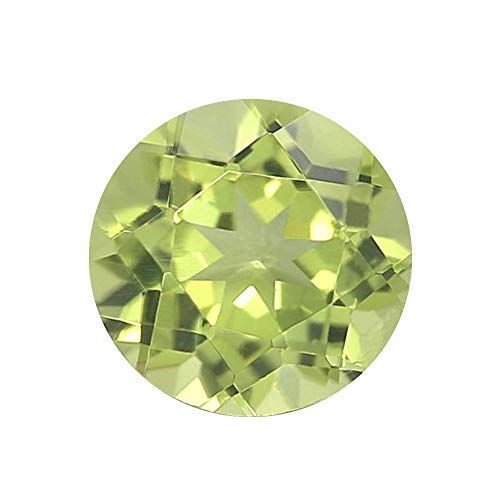 Zircone cubique couleur citron de forme ronde, cadeau idéal en pierre de 7,25 Ratti