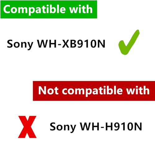 WH-XB910N Almohadillas para Orejas YDYBZB Earpads Almohadillas de Cuero Reemplazo Compatible con Sony WH-XB910N WH-XB910 XB910N Auriculares miniatura 2