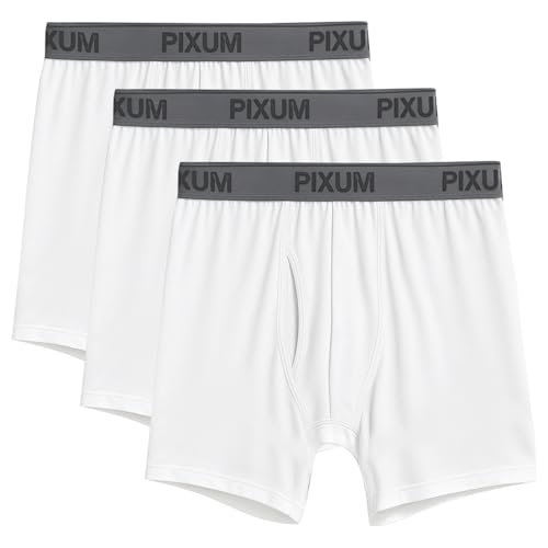 Men's Ultra Breathable Underwear Bamboo Viscose Boxer Briefs,Comfort Flex Waistband Cool Underpants for Men