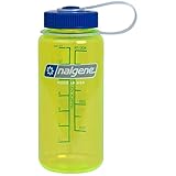 Nalgene Wide Mouth Water Bottle, Safety Yellow, 1-Pint