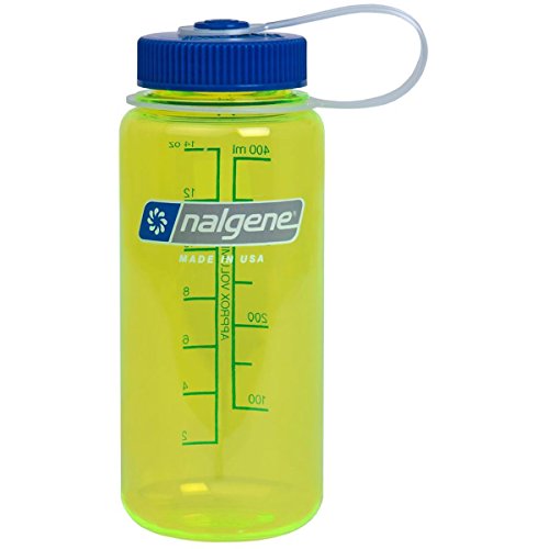 Nalgene Wide Mouth Water Bottle, Safety Yellow, 1-Pint