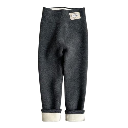 Boys Girls Pants Fleece Sherpa Elastic Waist Baggy Sweatpants Winter Warm Casual Athletic Oversized Fashion Trousers