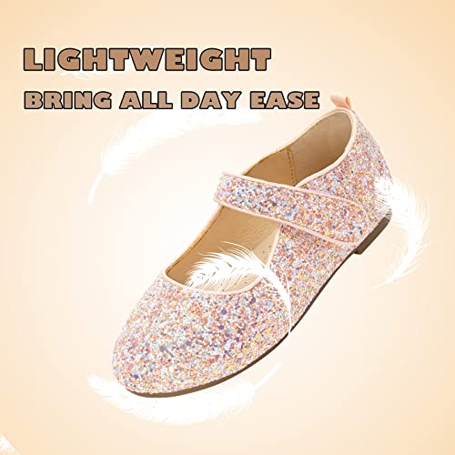 ADAMUMU Girls Dress Up Shoes Sparkly Shoes for Girls Princess Mary Jane School Uniform Dress Shoes in Performance, Prom and Graduation for Toddler/Little/Big Kids4