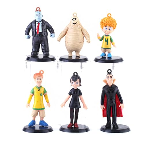 CHENGLI 6PCS Cake Topper Transylvania Decoración,Decoracion Fiesta Hotel Cake Decorations para Niños Cartoon Mini Figuras para Cumpleaños Decoración de La Torta del Banquete de Boda