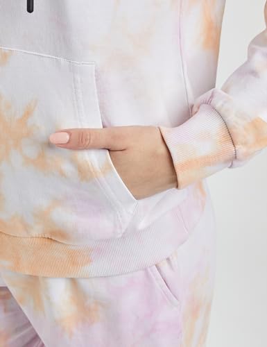 Image of Amazon Brand - Symbol Women Cotton Hooded Relaxed Fit Sweatshirt (Tie-Dye | Pullover) (Available in Plus Sizes)