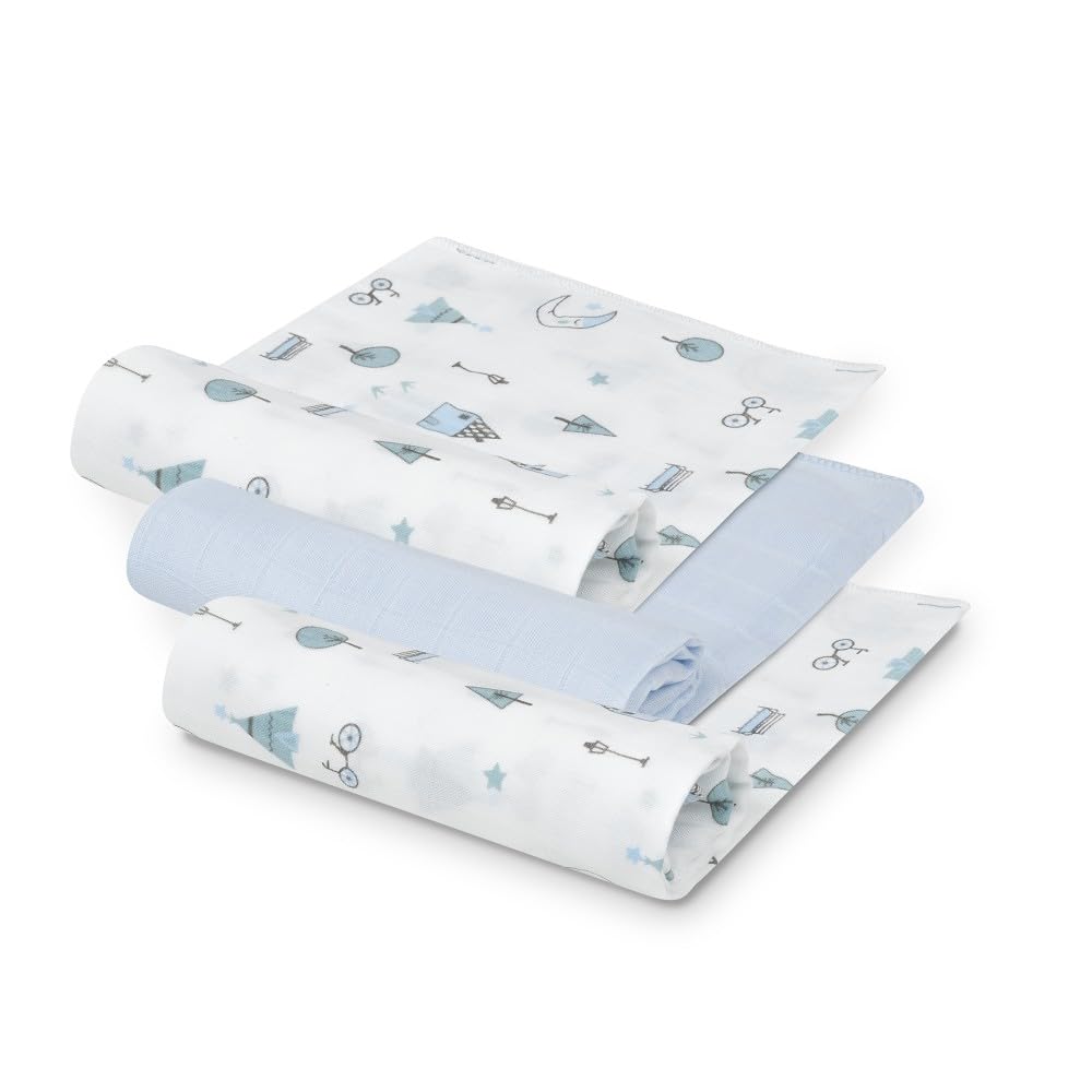 Interbaby Muselina Bambu Bebe 55x75cm | Gasas para Bebes Recien Nacidos, Lactancia, Toalla, Manta | Muselinas Bebe Cómoda, Suave, Transpirable
