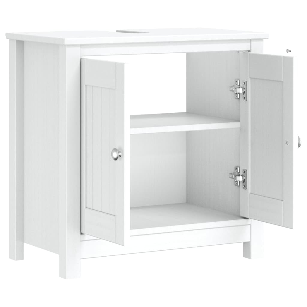 Lavabo BERG 60x34x59 cm madera maciza de pino blanco